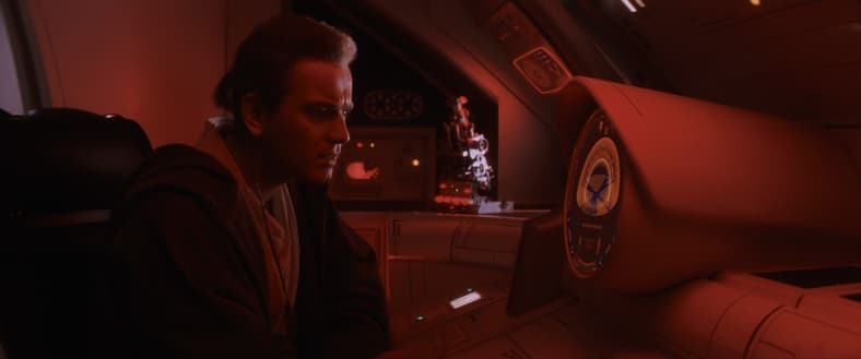 Obi-Wan Kenobi is surprised by Anakin Skywalker's Midi-chlorian count in Star Wars Episode I: The
