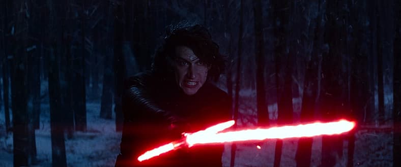 Kylo Ren demands Finn return Luke Skywalker's lightsaber in Star Wars Episode VII: The Force