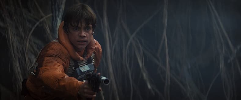 Luke Skywalker defends R2-D2 in Star Wars Episode V: The Empire Strikes Back (1980), Lucasfilm