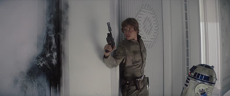 Luke Skywalker walks into a trap in Star Wars Episode V: The Empire Strikes Back (1980)