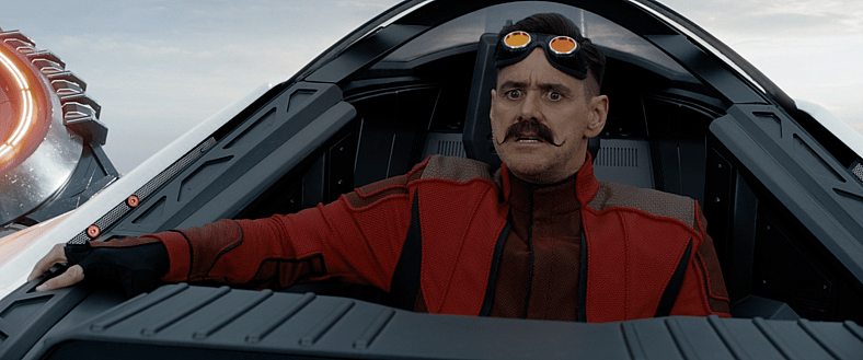 Dr. Robotnik is unimpressed by Sonic's plan in Sonic the Hedgehog (2020), Paramount Pictures