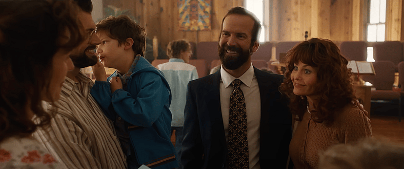 Cast in Unsung Hero (2024): Daisy Betts, Joel Smallbone, Lucas Black, Candace Cameron Bure