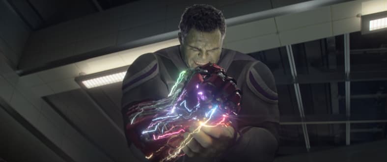 The Hulk (Mark Ruffalo) prepares to use the Infinity Stones in Avengers: Endgame (2019), Marvel