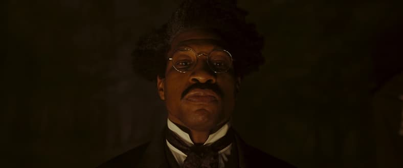 Victor Timely (Jonathan Majors) prepares to unveil his invention in Ant-Man and the Wasp