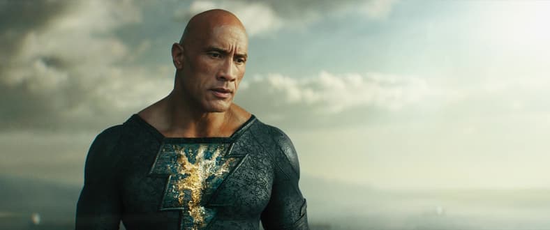 Teth Adam contemplates statue of Kahndaq's champion in Black Adam (2022), Warner Bros. Pictures