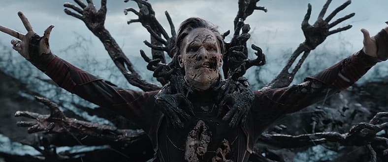Doctor Strange bends the Darkhold spirits to his will in Doctor Strange in the Multiverse of