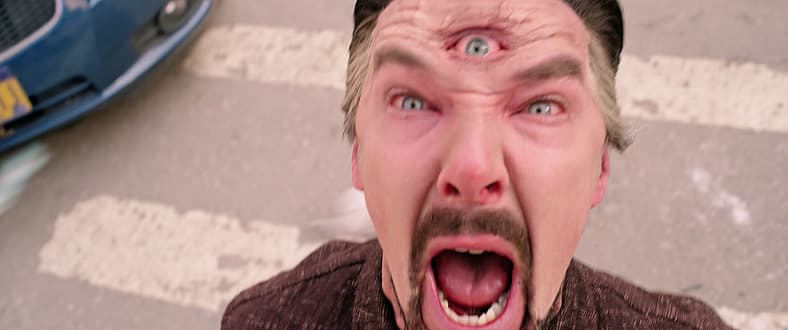 Doctor Strange is overtaken by Mystical Forces in Doctor Strange in the Multiverse of Madness (2022)