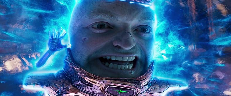 M.O.D.O.K. (Corey Stoll) proves he's not a villain in Ant-Man and the Wasp: Quantumania (2023)