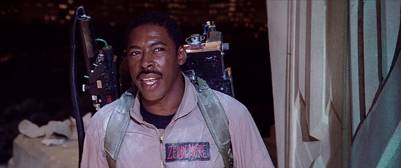 Winston Zeddemore comes face-to-face with Gozer in Ghostbusters (1984), Columbia Pictures