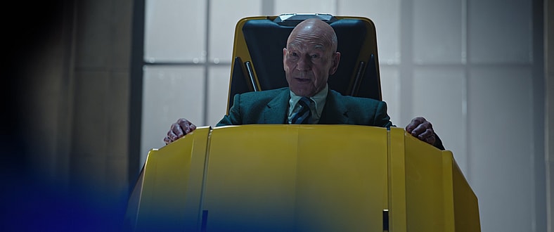 Charles Xavier (Patrick Stewart) introduces himself as a member of the Illuminati in Doctor Strange in the Multiverse of Madness (2022), Marvel Entertainment