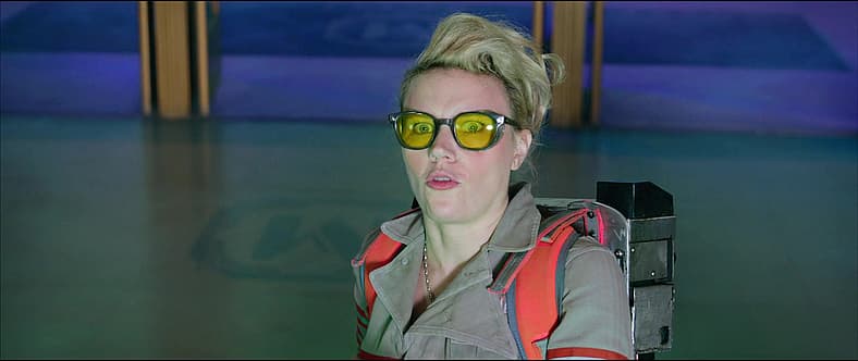 Jillian Holtzmann (Kate McKinnon) is intrigued by the team's latest opponent in Ghostbusters