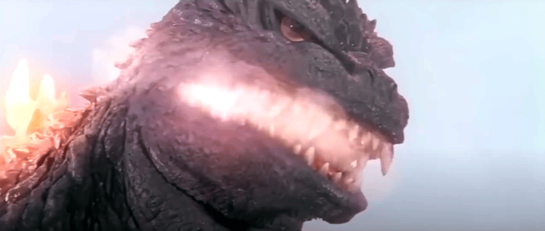 Godzilla gives the little people a reason to run in Godzilla 2000 (1999), Toho Co. Ltd.