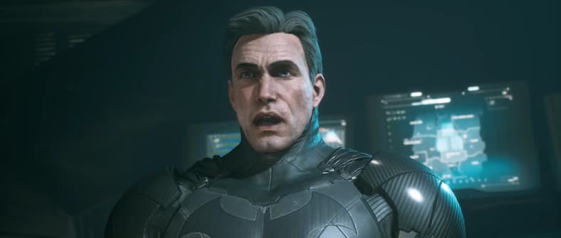 Batman hologram (Kevin Conroy) addresses visitors in Suicide Squad: Kill the Justice League (2024)