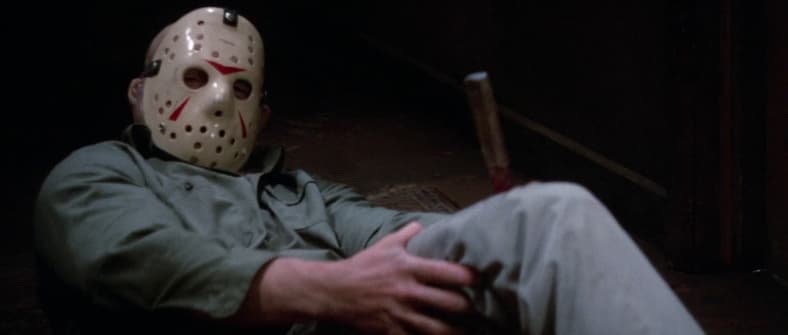 Jason takes knife to knee from Chris in Friday the 13th: Part III (1982), Paramount Pictures