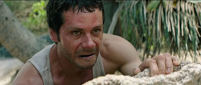 A dehydrated Bradley (Dylan O'Brien) reaps what he sows in Send Help (2026), 20th Century Studios