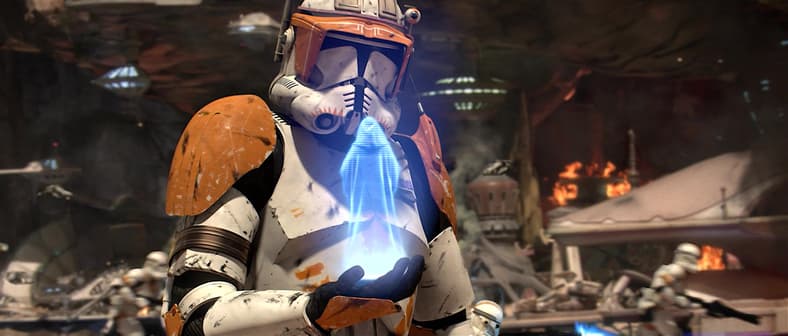 Emperor Palpatine (Ian McDiarmid) demands Clone Troopers to execute Order 66 in Star Wars Episode III: Revenge of the Sith (2005), Lucasfilm