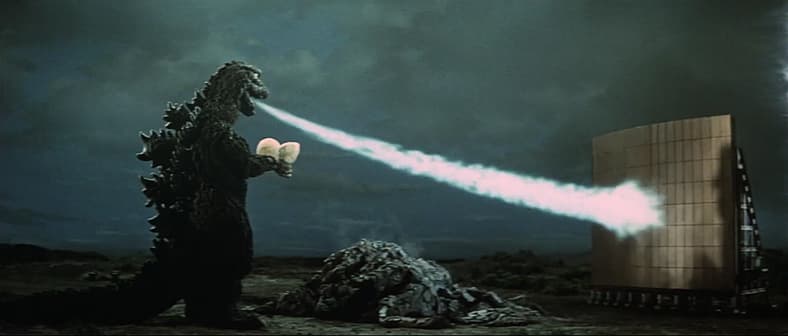 Godzilla destroys Hedorah