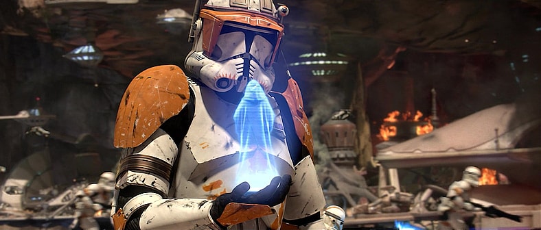 Emperor Palpatine (Ian McDiarmid) demands Clone Troopers to execute Order 66 in Star Wars Episode III: Revenge of the Sith (2005), Lucasfilm