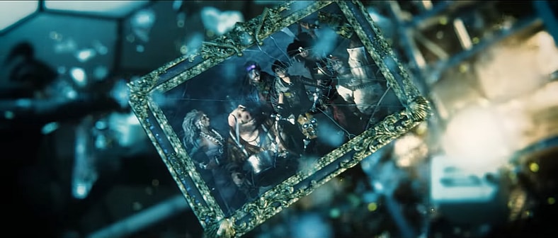 A photo of the crew of the Gada is flung across the room after impact in Beyond Good & Evil 2 (TBA), Ubisoft