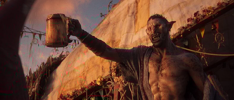 An orc enjoys drunken revelry in Divinity (TBA), Larian Studios