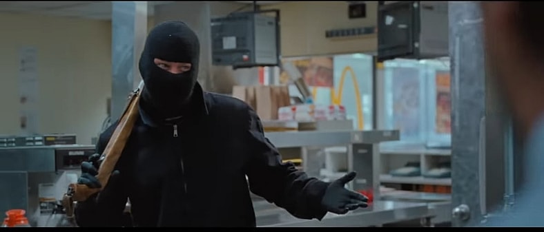 Channing Tatum is the new man behind the mask and he is hungry for McGriddles in Roofman (2025), Paramount Pictures 