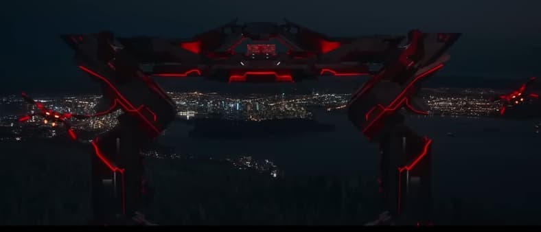The forces of the Grid enter our world in Tron: Ares (2025), Walt Disney Pictures