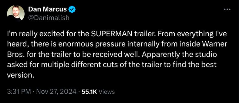 SUPERMAN Trailer