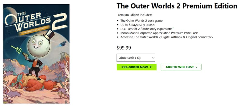 The Premium Edition via The Outer Worlds 2 Official Website