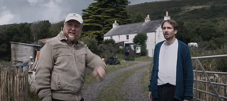 Charles Heath (Tim Key) and Herb McGwyer (Tom Basden) exploring the island in The Ballad of Wallis Island (2025), Focus Features