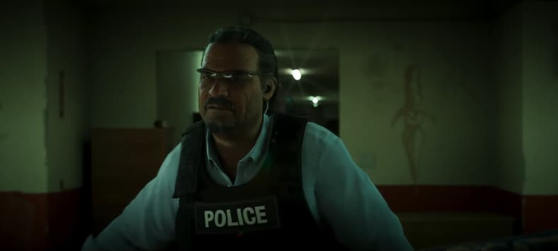 A police officer leads a raid in Grand Theft Auto VI (2026), Rockstar Games