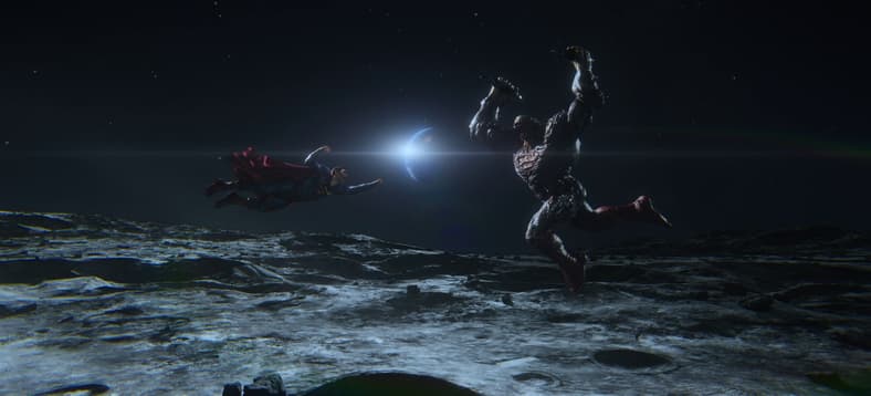 Superman (Tyler Hoechlin) flies into battle against Doomsday in Superman & Lois Season 3 Episode 13 "What Kills You Only Makes You Stronger" (2023), The CW