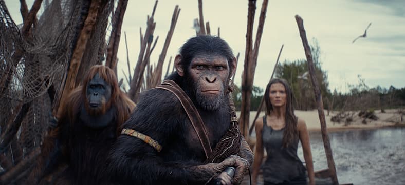 Raka, Noa, Freya Allan as Nova in 20th Century Studios' KINGDOM OF THE PLANET OF THE APES