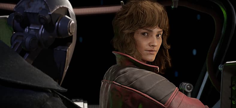 Kay Vess prepares for dogfight in Star Wars Outlaws (2024), Ubisoft
