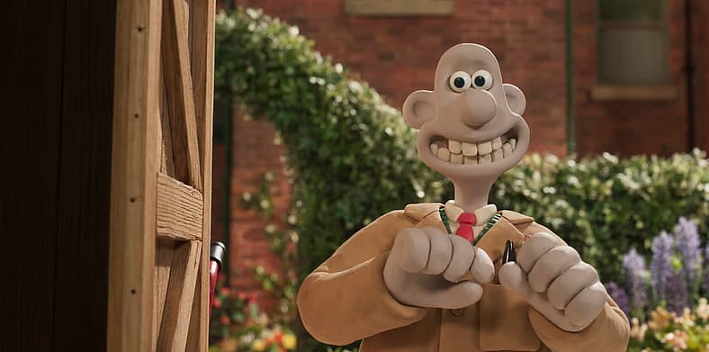 Wallace is ecstatic over his latest invention in Wallace & Gromit: Vengeance Most Fowl (2024)