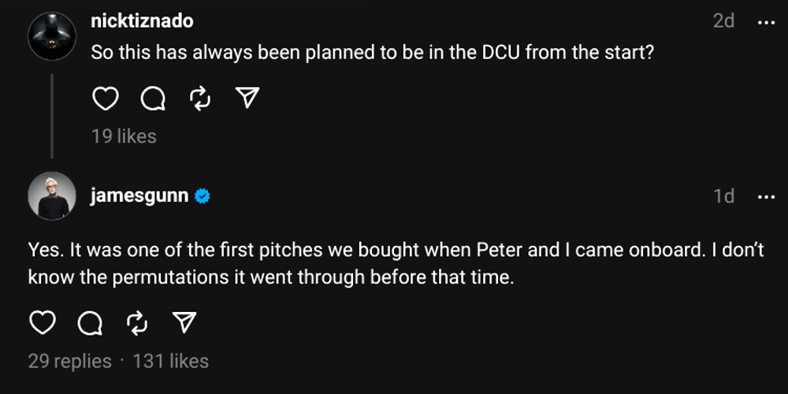 James Gunn confirms Arkham was always for the DCU via Threads