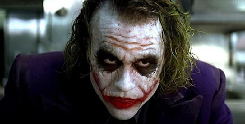 Heath ledger in "The Dark Knight" - Warner Bros.