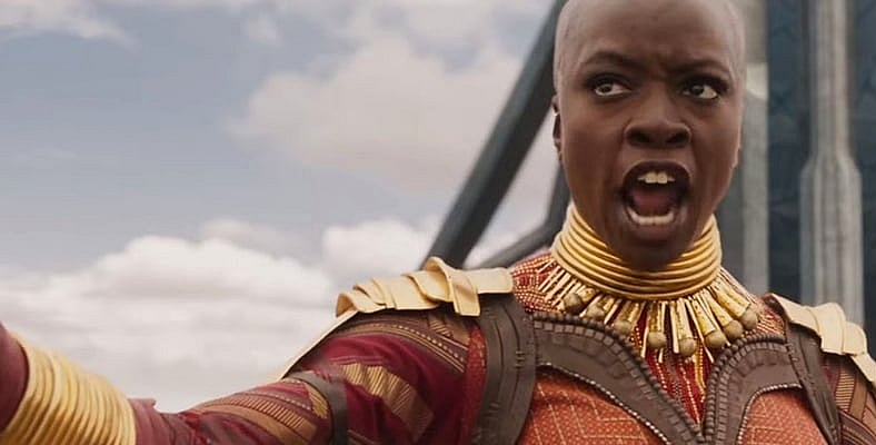 Danai Gurira as Okoye in Black Panther - Marvel Studios and Disney