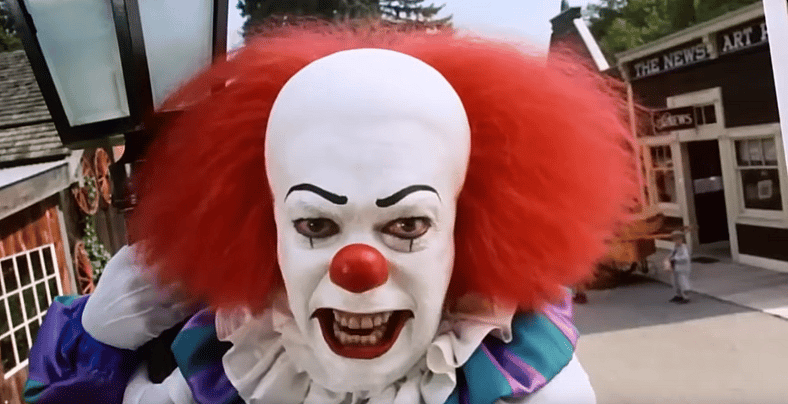 It (1990) creature pops from Mike's book to scare the Loser's Club, ABC