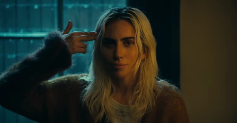 Harleen (Lady Gaga) wishes she was in a better movie in Joker: Folie à Deux (2024), Warner Bros