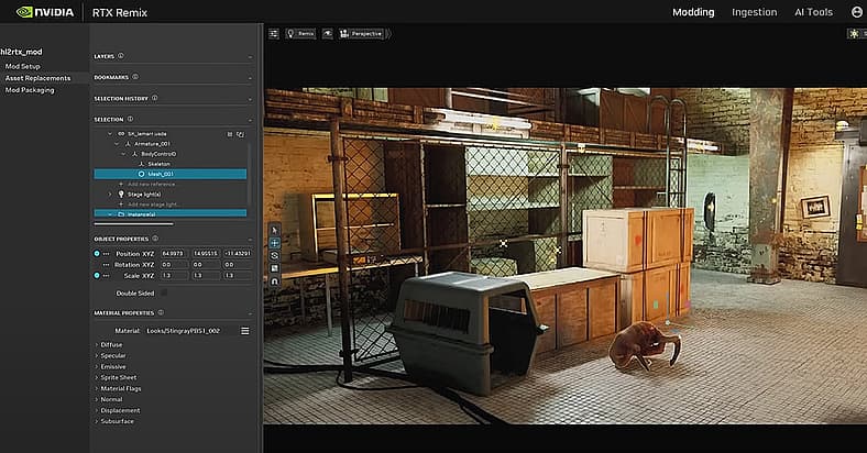 Nvidia demonstrates its RTX Remix technology to remaster older games, via YouTube