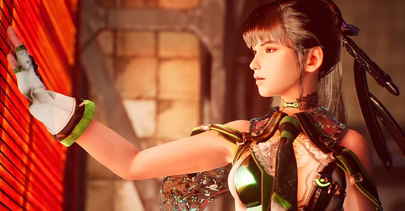 Eve (TBA) comes upon the ruins of a human settlement in Stellar Blade (2024), Shift Up