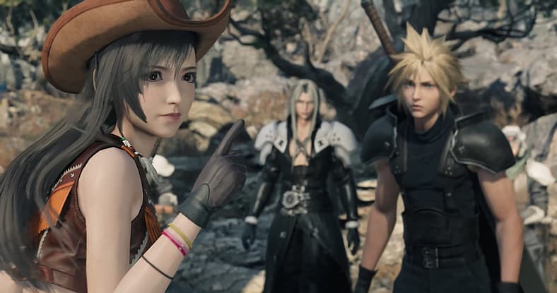 Tifa warns Sephiroth and Cloud of impending monsters in Final Fantasy VII Rebirth (2024), Square