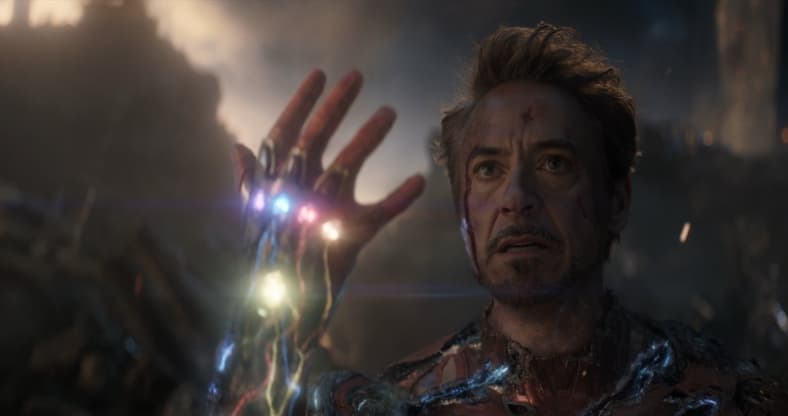 Tony Stark (Robert Downey Jr.) is Iron Man in Avengers: Endgame (2019), Marvel Studios