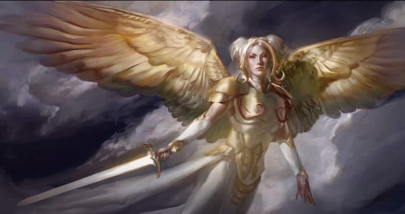 Archangel of Tithes card #ORI-4, Magic: The Gathering - The List, Wizards of the Coast