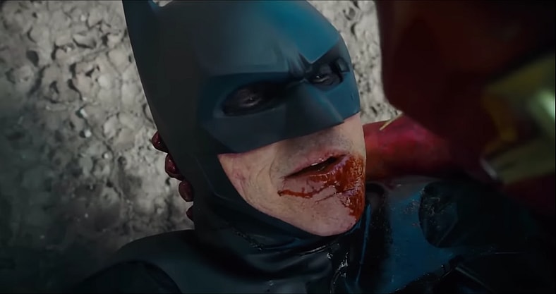 Michael Keaton is an old broken-down IP as Batman in The Flash (2023), Warner Bros. Pictures