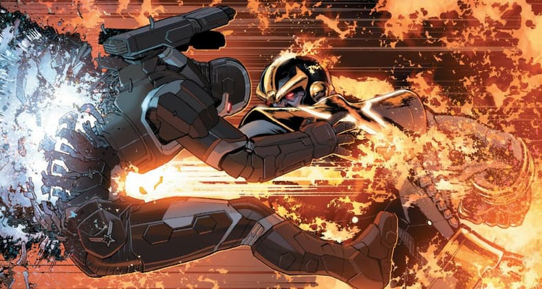 Thanos vs War Machine