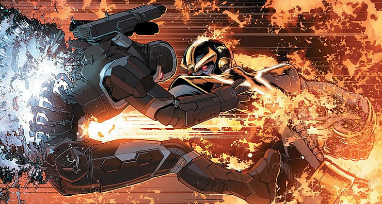 Thanos vs War Machine