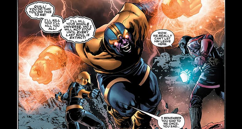 Star-Lord and Nova vs Thanos