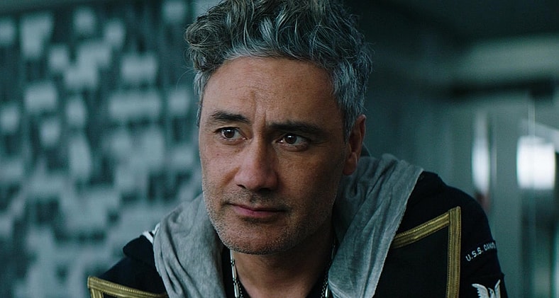 Antwan Hovachelik (Taika Waititi) demands answers in Free Guy (2021), 20th Century Studios