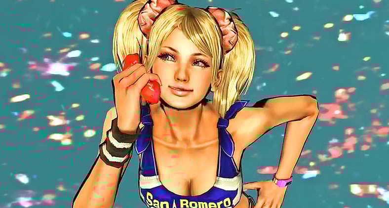 Juliet (Tara Strong) answers the call in Lollipop Chainsaw (2012), Kadokawa Games